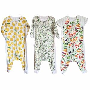 Nest Designs Hungry Caterpillar Bamboo .06 TOG Sleep Suit Bundle of 3 Size 18M